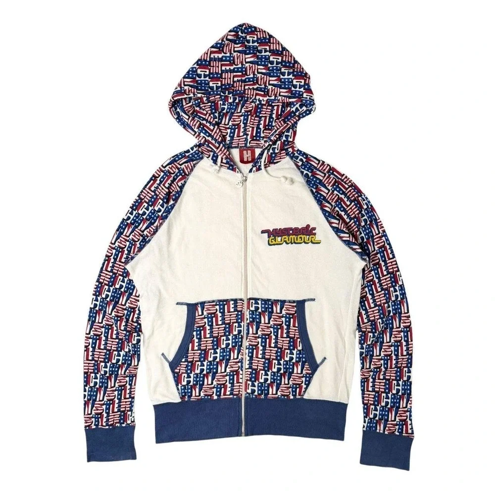 Hysteric Glamour americana zip up hoodie